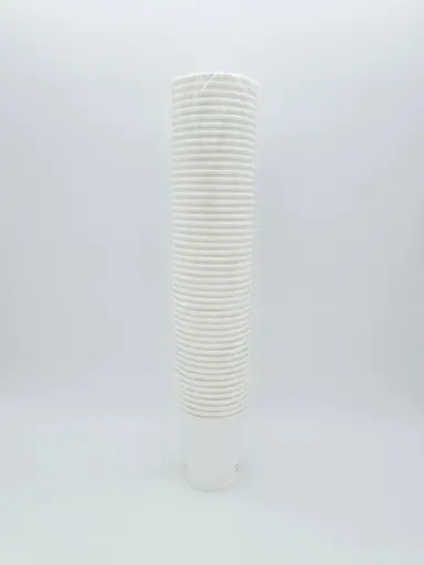 50 Paper cups white for cold and hot drinks - 200ml 